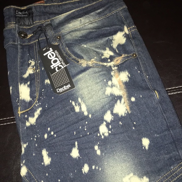 Decibel Dark Blue Deep Bleach Jeans - Picture 4 of 4
